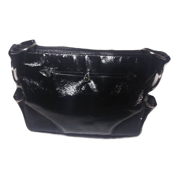 Donald J. Pliner Jett Reflections Hobo Shoulder Bag Black Leather Retail $275 - Picture 5 of 6